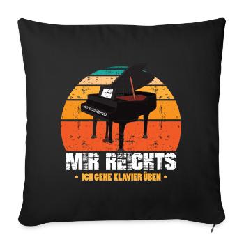 Mother's Day Dog Dog Dog Mom - Sofa pillowcase 17,3'' x 17,3'' (45 x 45 cm) - black - Front