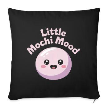 Petite Humeur Mochi - Housse de coussin décorative 45 x 45 cm - noir - Devant