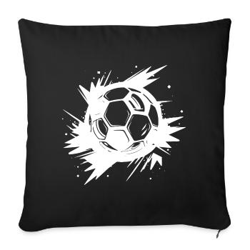 Football Street Art - Sofa pillowcase 17,3'' x 17,3'' (45 x 45 cm) - black - Front