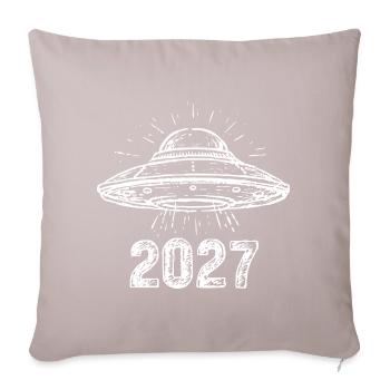 Spaceship white - Sofa pillowcase 17,3'' x 17,3'' (45 x 45 cm) - light taupe - Front