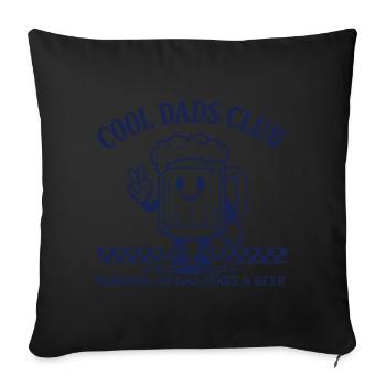Chemise drôle de papa, blagues de papa et cadeau de bière - Housse de coussin décorative 45 x 45 cm - noir - Devant