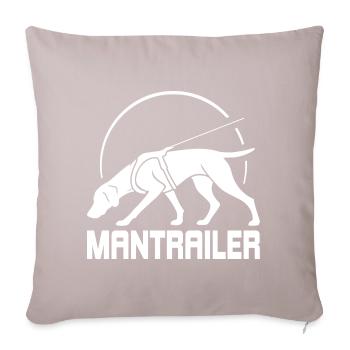 Chien de recherche allemand à poil court MANTRAILER - Housse de coussin décorative 45 x 45 cm - taupe clair - Devant