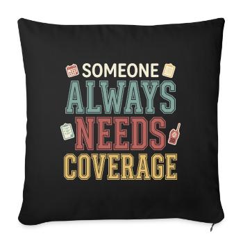 Head of the daycare center, head of the preschool - Sofa pillowcase 17,3'' x 17,3'' (45 x 45 cm) - black - Front