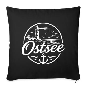 Baltic Sea - Sofa pillowcase 17,3'' x 17,3'' (45 x 45 cm) - black - Front
