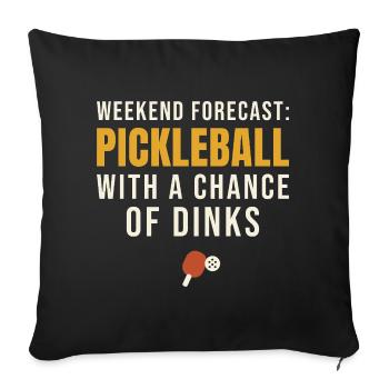 Never Underestimate A Grandma Paddle - Sofakissenbezug 45 x 45 cm - Schwarz - Vorne