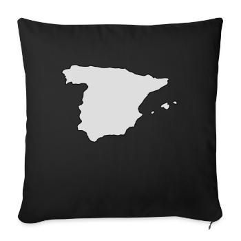 spain,spanien,espania - Sofakissenbezug 45 x 45 cm - Schwarz - Vorne