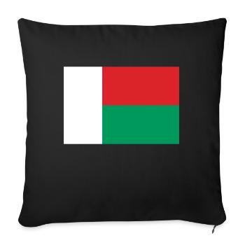 Madagascar - Sofa pillowcase 17,3'' x 17,3'' (45 x 45 cm) - black - Front