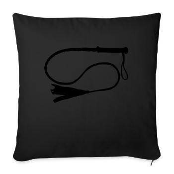 Fouet - Housse de coussin décorative 45 x 45 cm - noir - Devant