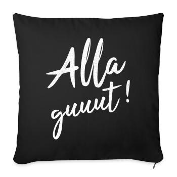 Alla Gut Badisch Badner Baden Geschenk - Sofakissenbezug 45 x 45 cm - Schwarz - Vorne