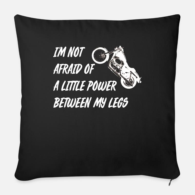 Biker Motorcyclist Motorcycle - Sofa pillowcase 17,3'' x 17,3'' (45 x 45 cm) - black