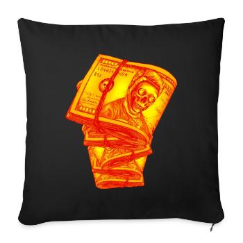Dollars - Housse de coussin décorative 45 x 45 cm - noir - Devant
