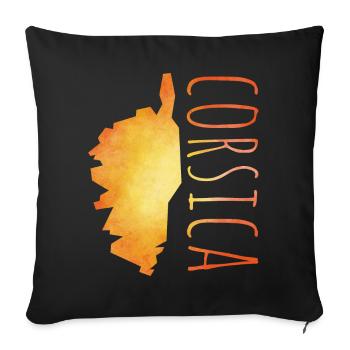 Corsica - Sofa pillowcase 17,3'' x 17,3'' (45 x 45 cm) - black - Front