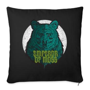 Emperor of Moss - Sofa pillowcase 17,3'' x 17,3'' (45 x 45 cm) - black - Front