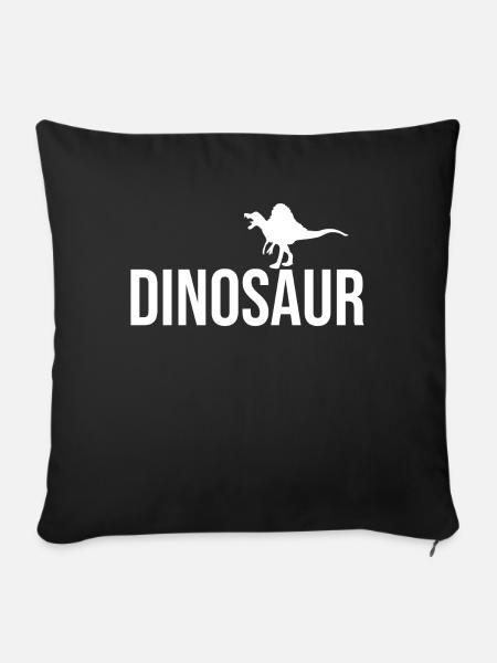 Dinosaur - Sofakissenbezug 45 x 45 cm - Schwarz