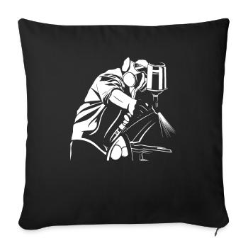 Painter - Sofa pillowcase 17,3'' x 17,3'' (45 x 45 cm) - black - Front