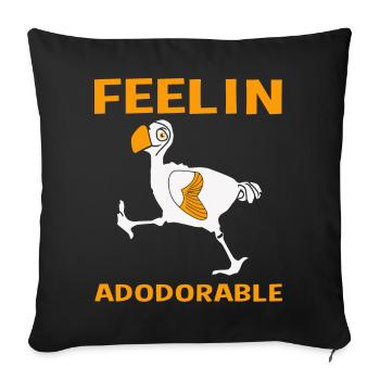 Dodo - Housse de coussin décorative 45 x 45 cm - noir - Devant