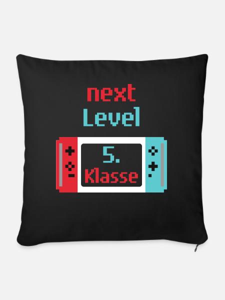 5. Klasse Switch - Sofakissenbezug 45 x 45 cm - Schwarz