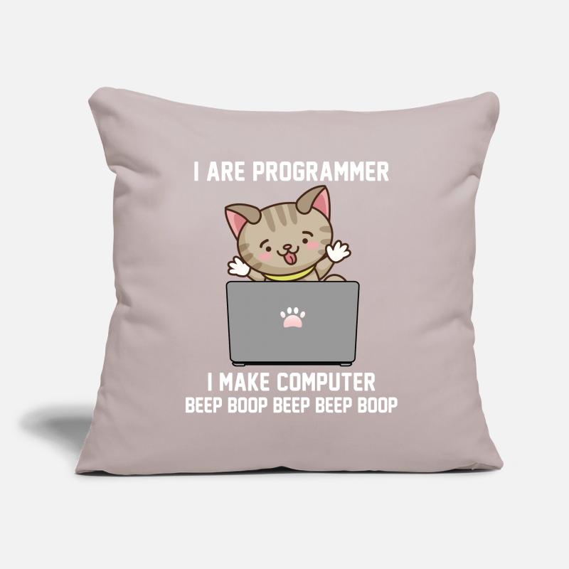 Programmeur Housse de coussin décorative 45 x 45 cm