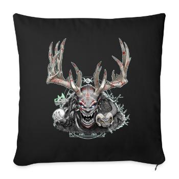 Cernunnos - Sofa pillowcase 17,3'' x 17,3'' (45 x 45 cm) - black - Front