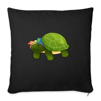 Tshirt autistique Autimus Cadeau Asperger Enfants - Housse de coussin décorative 45 x 45 cm - noir - Devant