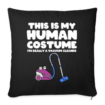 Vacuum Cleaner Cleaning Power Gift - Sofa pillowcase 17,3'' x 17,3'' (45 x 45 cm) - black - Front