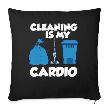 Vacuum Cleaner Cleaning Power Gift - Sofa pillowcase 17,3'' x 17,3'' (45 x 45 cm) - black - Front