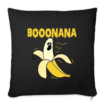 Booonana Banane Halloween Horror Kostüm - Sofakissenbezug 45 x 45 cm - Schwarz - Vorne