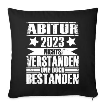 Abitur 2023 - Sofakissenbezug 45 x 45 cm - Schwarz - Vorne