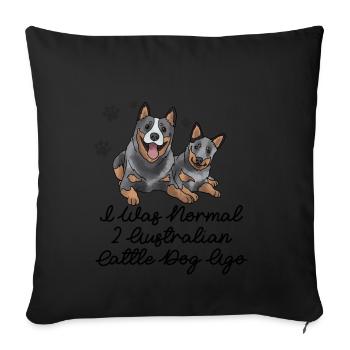 Bouvier australien - Housse de coussin décorative 45 x 45 cm - noir - Devant