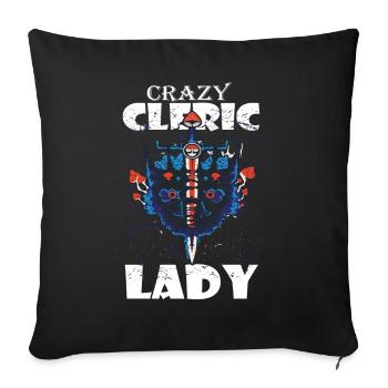 Drôle de GN en direct Cosplay de jeu de rôle - Housse de coussin décorative 45 x 45 cm - noir - Devant