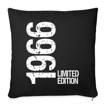 1966 Limited Edition - Sofa pillowcase 17,3'' x 17,3'' (45 x 45 cm) - black - Front