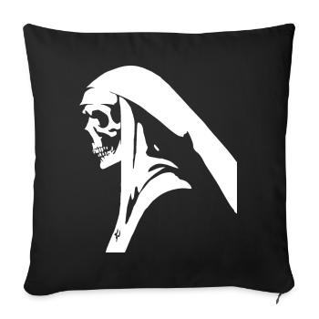 Mutig und mysteriös Umarme deine furchtlose Seite wi - Sofakissenbezug 45 x 45 cm - Schwarz - Vorne