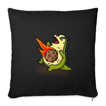 Earth Strike Big Bang Dino Design - Sofa pillowcase 17,3'' x 17,3'' (45 x 45 cm) - black - Front