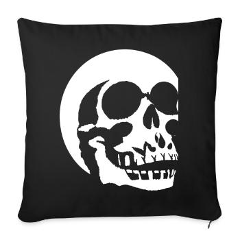 Horror Skull Skull Art Skull Gothic Heavy Metal - Sofa pillowcase 17,3'' x 17,3'' (45 x 45 cm) - black - Front