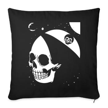 Horror Skull Skull Art Skull Gothic Heavy Metal - Sofa pillowcase 17,3'' x 17,3'' (45 x 45 cm) - black - Front