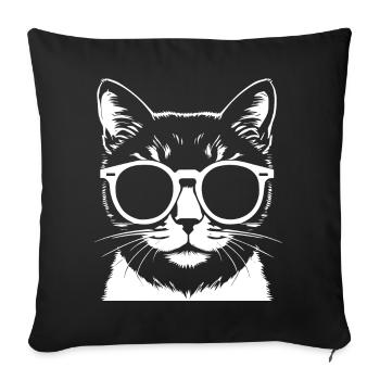Cute Anime Girl Gothic Manga Fairytale Sunglasses - Sofa pillowcase 17,3'' x 17,3'' (45 x 45 cm) - black - Front