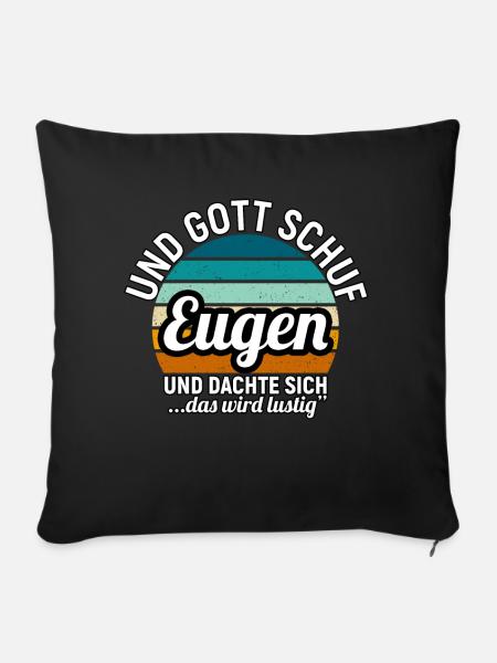 Fabian - Sofakissenbezug 45 x 45 cm - Schwarz