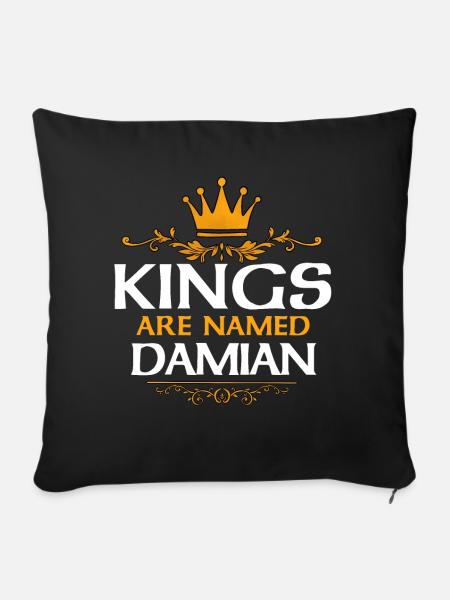 Damian - Sofakissenbezug 45 x 45 cm - Schwarz