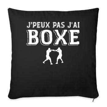 Ich kann nicht Boxen Humor Boxen, Boxer Geschenk - Sofakissenbezug 45 x 45 cm - Schwarz - Vorne