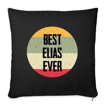 Best Elias Ever - Sofa pillowcase 17,3'' x 17,3'' (45 x 45 cm) - black - Front