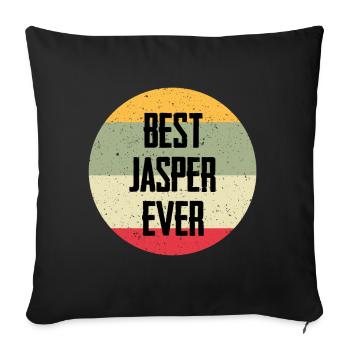 Best Jasper Ever - Sofakissenbezug 45 x 45 cm - Schwarz - Vorne