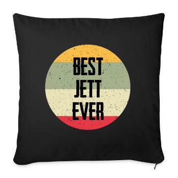 Best Jett Ever - Sofa pillowcase 17,3'' x 17,3'' (45 x 45 cm) - black - Front