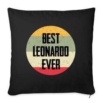 Le meilleur Leonardo de tous les temps - Housse de coussin décorative 45 x 45 cm - noir - Devant