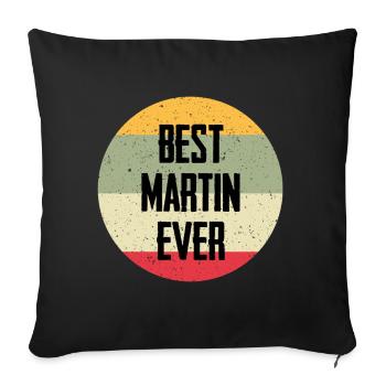 Le meilleur Martin de tous les temps - Housse de coussin décorative 45 x 45 cm - noir - Devant