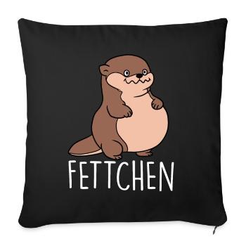 Fat - Sofa pillowcase 17,3'' x 17,3'' (45 x 45 cm) - black - Front