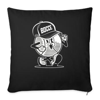 Petanque ball goes to the Boules Petanque Team Cap Boule - Sofa pillowcase 17,3'' x 17,3'' (45 x 45 cm) - black - Front
