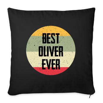 Le meilleur Oliver de tous les temps - Housse de coussin décorative 45 x 45 cm - noir - Devant