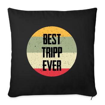 Best Trip Ever - Sofa pillowcase 17,3'' x 17,3'' (45 x 45 cm) - black - Front