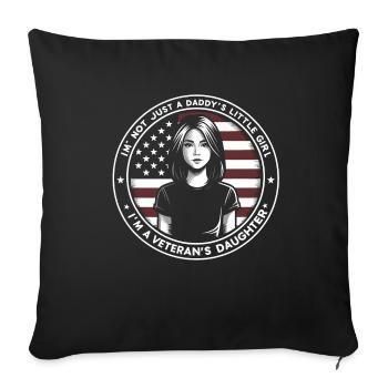 Patriotic Pride Emblem - Sofa pillowcase 17,3'' x 17,3'' (45 x 45 cm) - black - Front
