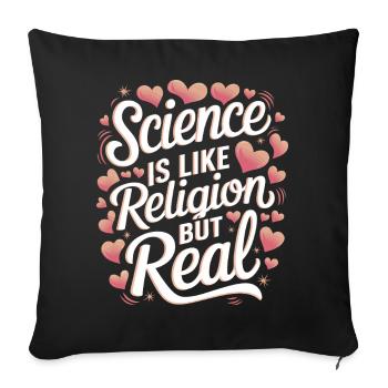 Atheismus Atheist Anti-Religion Agnostiker - Sofakissenbezug 45 x 45 cm - Schwarz - Vorne